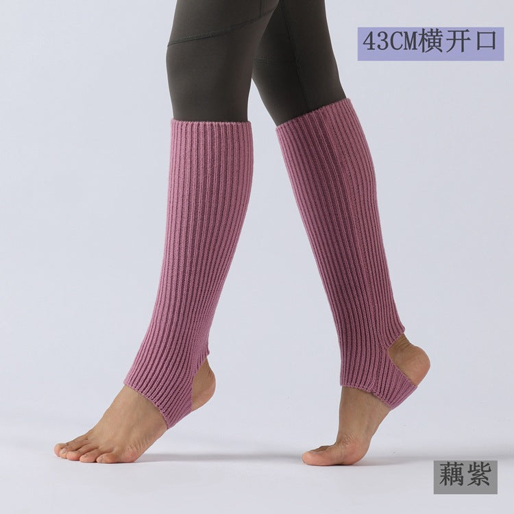 【Use with booties】Heels high heels, sock covers, dance leg covers, knitted ballet yoga, warm feet