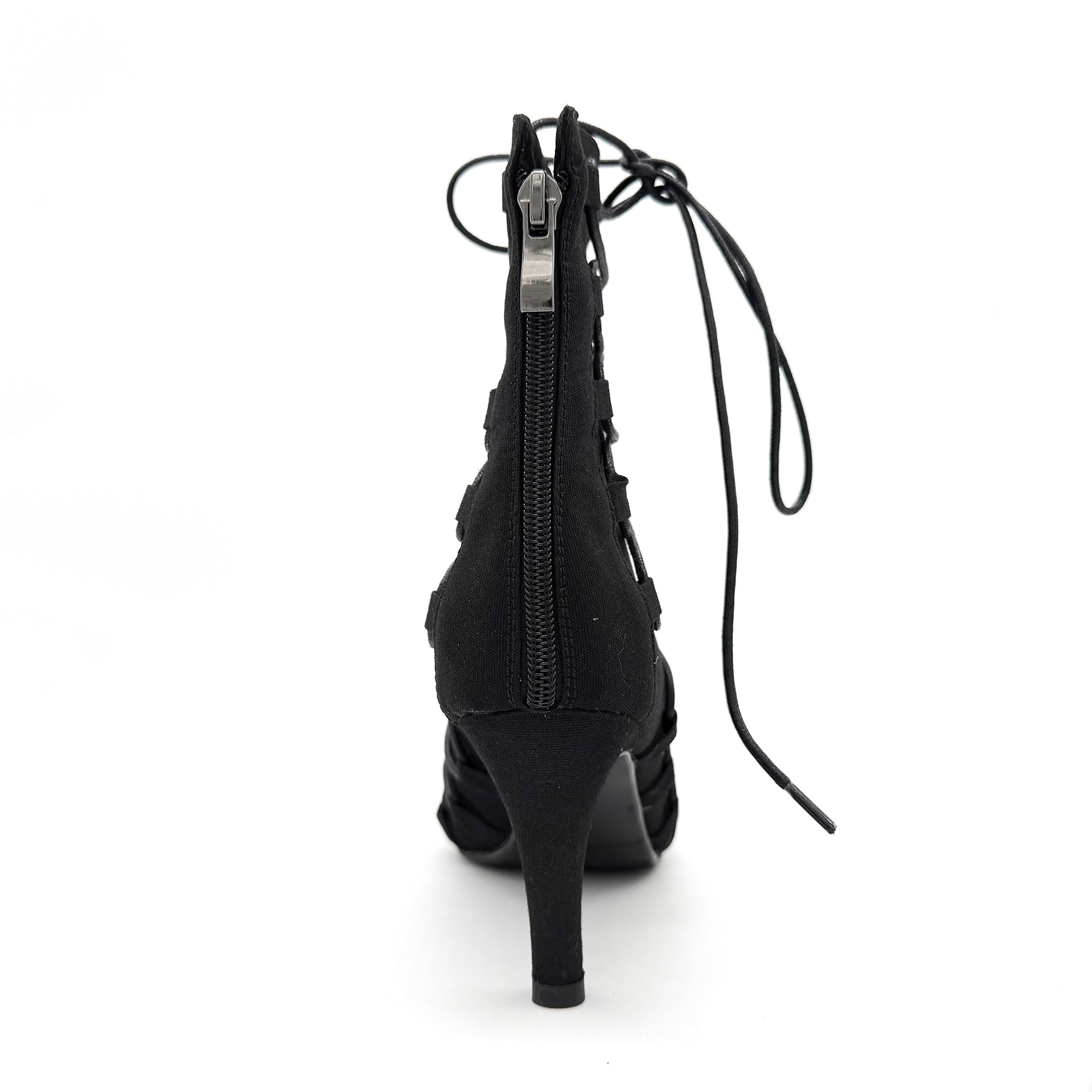 Lace-up jazz dance high heels, short sandals, openwork dancing shoes, soft-soled high-top dance shoes heels