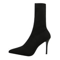 Socks, knitted boots, stiletto heeled booties, women's high heels, pointed toe boots, children's jazz dance, stretch heels dancing shoes
