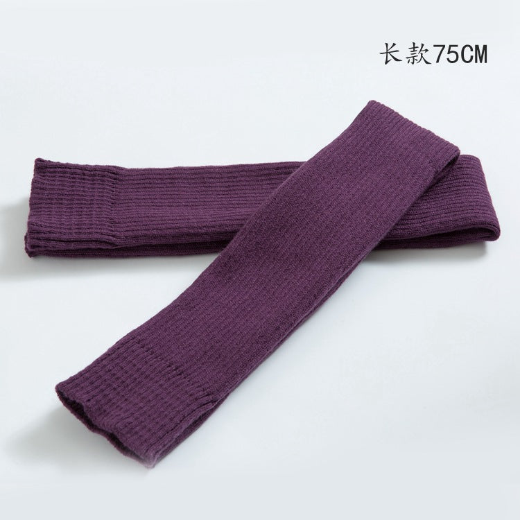 【Use with booties】Heels heels, over-the-knee sock covers, dancing leg covers, knitted to keep warm feet