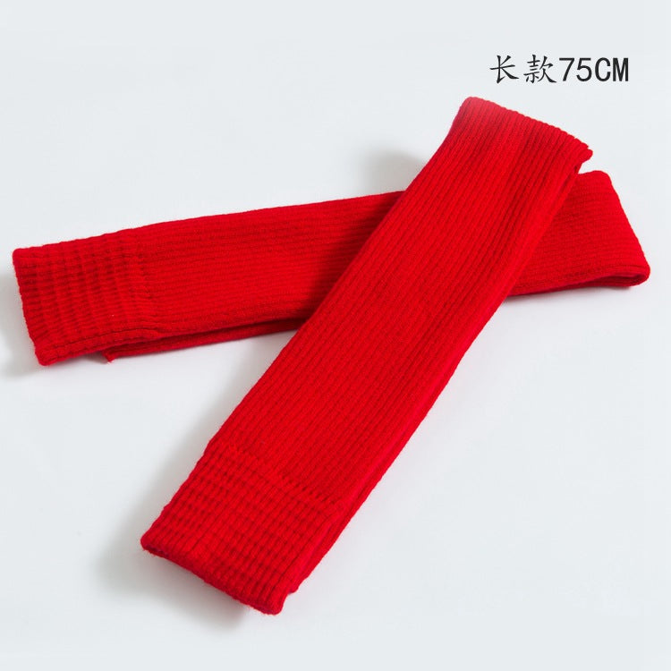 【Use with booties】Heels heels, over-the-knee sock covers, dancing leg covers, knitted to keep warm feet